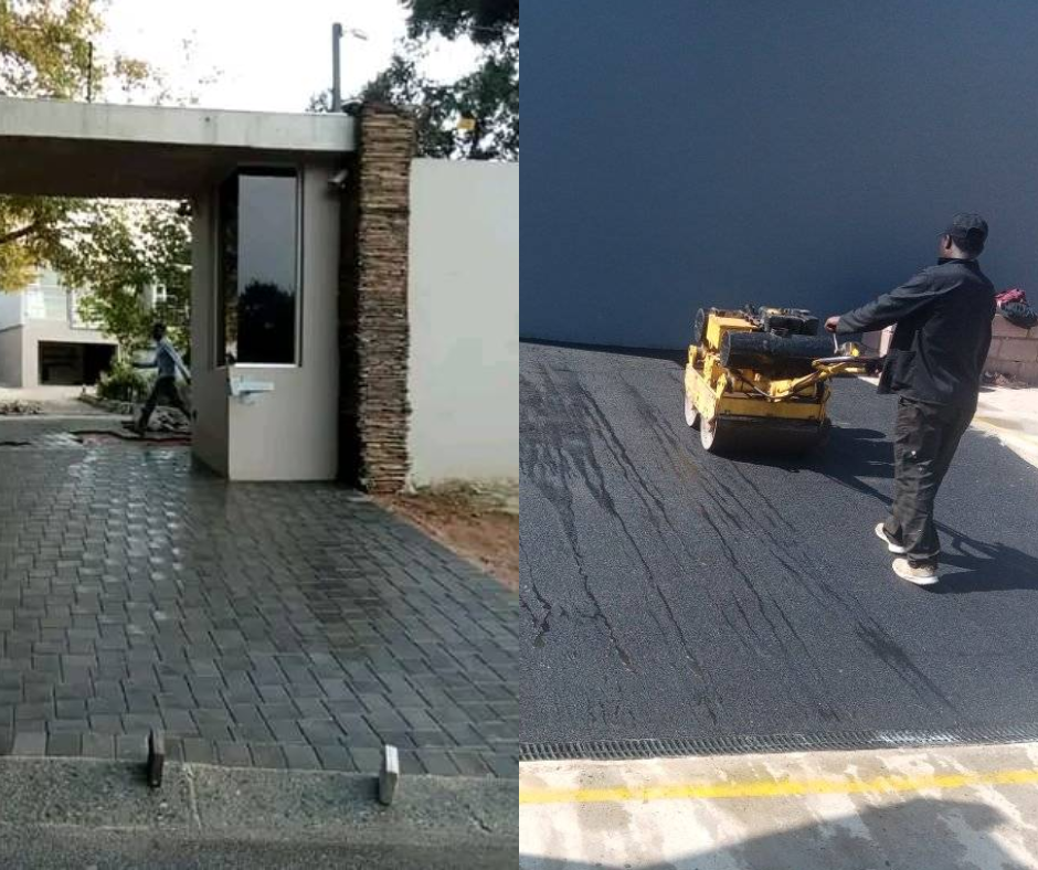 Tar surfacing in Durban