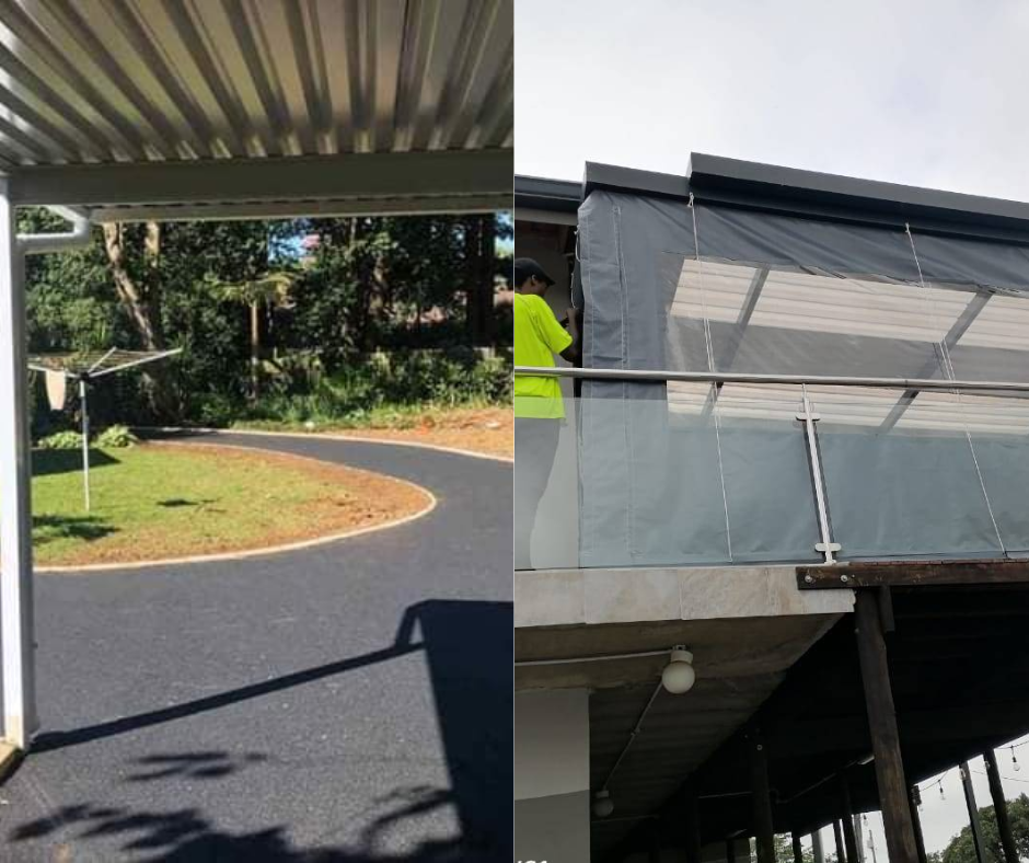 Steel carport installation